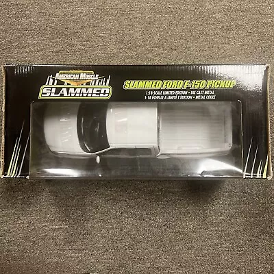 2002 Ford F-150 Slammed White Pickup Truck 1:18 Ertl American Muscle 33348 • $99.45