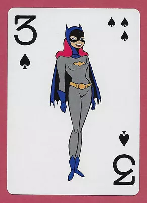 Batman Batgirl Playing Card Single Swap Three Of Spades - 1 Card • $2.49