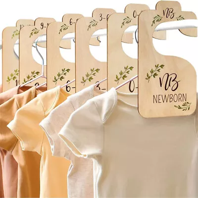 8Pcs Baby Clothing Size Age Dividers Nursery Clothes Organizers Closet Baby Size • £7.07