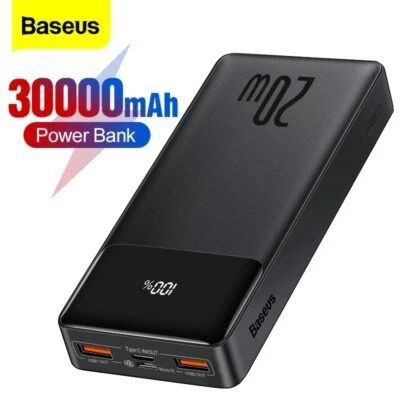 $32.99 • Buy Baseus 30000mAh 20W PD Fast Charging PowerBank Portable Charger External Battery