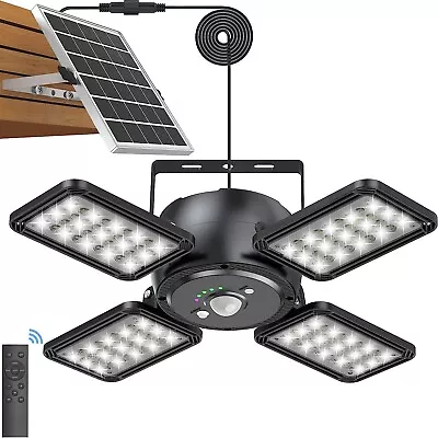 Solar Pendant Light Outdoor Indoor Solar Powered Motion Sensor Shed Light144LED • $35.55