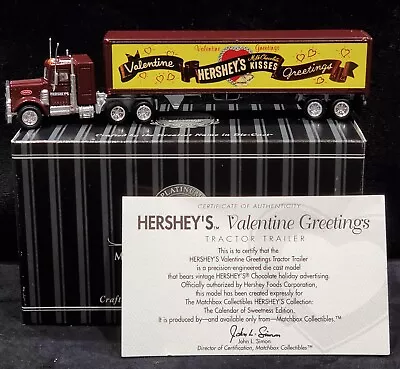 Matchbox Hershey's Chocolate Valentine Greetings Peterbilt Tractor Trailer 92167 • $34.99