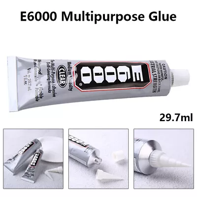 E6000 Glue 29.7ml Adhesives Multipurpose Gem Rhinestones Crafts Jewellry • £4.99