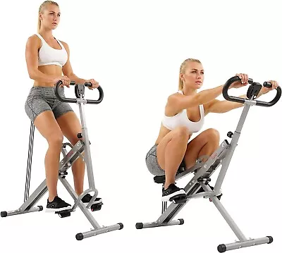 Row-N-Ride Squat Trainer W/ Adjustable Resistance Glute & Leg Exercise Machine • $153.99