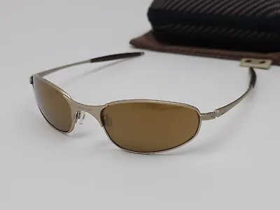 Oakley A Wire 2.0 Platinum/Gold Iridium Lens 05-702 Sunglasses • £141.06