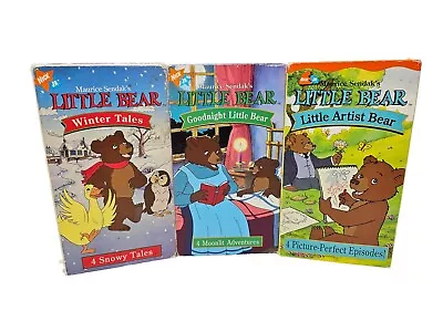 Little Bear Lot Of 3 VHS Videos Sherlock Winter Friends Nick Jr M Sendak • $14.99