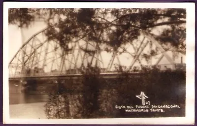 Vintage International Brownsville & Matamoros Bridge Real Photo Postcard • $14.99