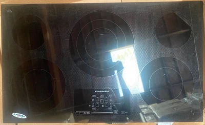 $1399 • Buy KitchenAid 36  Black 5 Elements Electric Cooktop - KECC667BBL