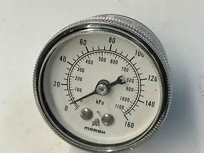 MARSH 34693-3 Pressure Gauge 0-1000  PSI 0-160 • $14.99