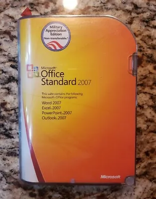 Microsoft Office Standard 2007 (Military Appreciation Edition) W/Product Key • $19.90