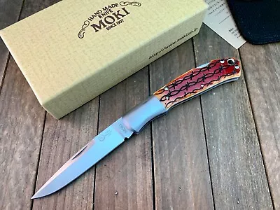 Moki Kronos ANZ-533 Knife Exclusive SSk SFO Sunset Barbwire Jig Bone Seki Japan • $199.50