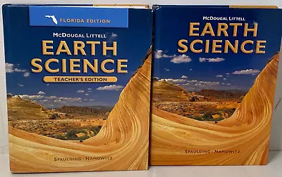 McDougal Littell Earth Science Teachers Edition & Student Edition Textbooks • $70