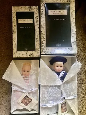 Mattel Laura Ashley Collectible Dolls Sally And Teddy & Baby Heather • $75