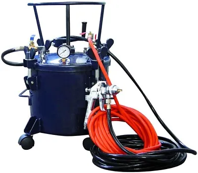 Air Compressor Pressure Pot - 5 Gallons - Tank - Spray Gun - Hoses - 80 PSI Max • $1130.64