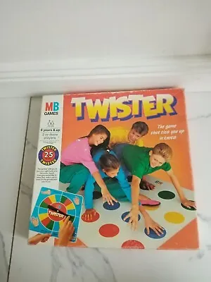 Vintage MB Games Twister 1981 Family Game Complete With Mat & Spinner VGC • £7