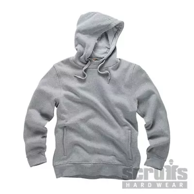 Scruffs Xl 46/48  Workman Hoodie Grey Marl Workwear Clothing With Zipped Pockets • £18.99