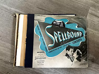 Alfred Hitchcock SPELLBOUND Soundtrack (ARA Album A-2)  78 RPM Record Set 1940s • $11.90