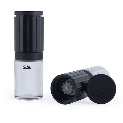 Silit Salt And Pepper Mill Set Grinder Set Of 2 Black/Clear • £9.99