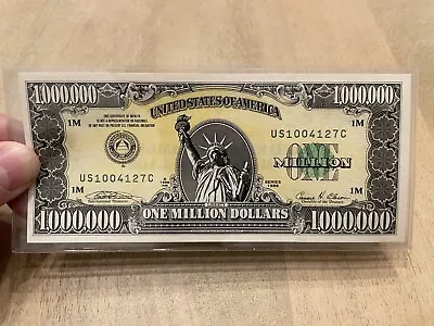 Million Dollar Bill - IAM Collector Series 1988 With Cert Of Auth & Paperwork • $75