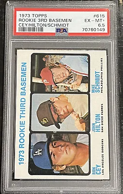 1973 Topps Mike Schmidt ROOKIE PSA 6.5 EX-MT+ (JUST GRADED) Ron Cey Hilton RC • $435