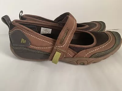 Merrell Women's Sz 6 Brown Cocoa Mary Jane Comfort Performance Mimosa Emme Shoes • $29