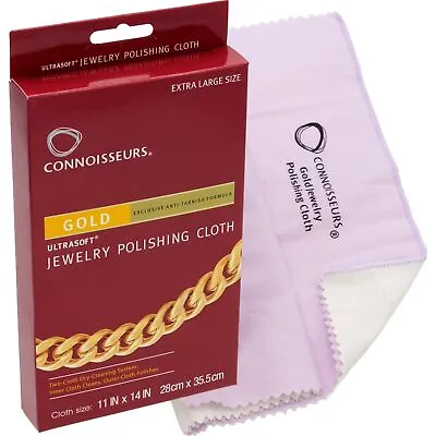 Connoisseurs Gold Jewelry Polishing Cloth 11  X 14  • $15.03