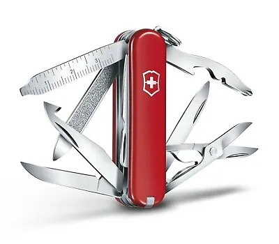 Victorinox Swiss Army Pocket Knife MINICHAMP RED 16 Functions 58 Mm 0.6385 Boxed • $51.95