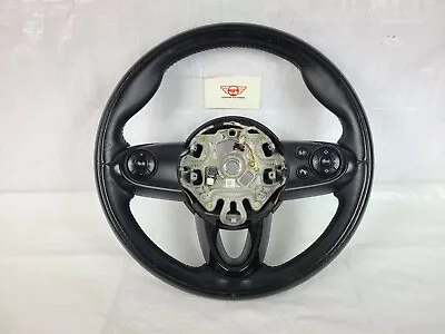 2014-2017 Mini Cooper R55 R56 R57 Steering Wheel Multifunction Black Leather OEM • $158.62