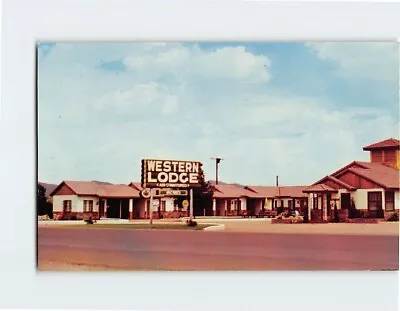 Postcard Western Lodge Van Horn Texas USA • $3.49