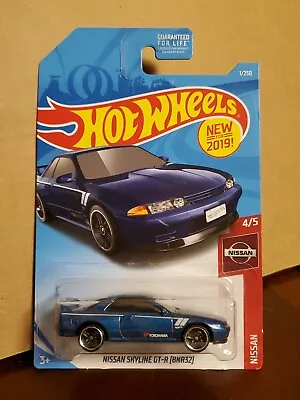 Hot Wheels 2019 New Models Nissan Series #4/5 Skyline GT-R BNR32 Blue Yokohama • $5.99