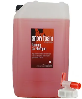 Snow Foam Wash  Orange Scented 25L Litre Car Shampoo With Drum Tap Valetissimo • £31.99