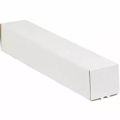 MyBoxSupply Square Mailing Tubes 3  X 3  X 12  White 25/Bundle • $31.99