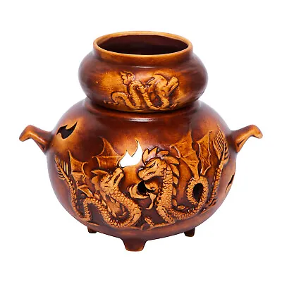 Dragon B Handmade Ceramic Aroma Lamp - Essential Oil Burner For Aromatherapy • £17.10