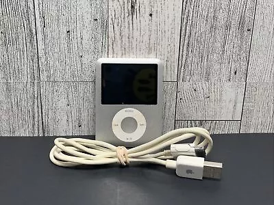 Apple IPod Nano 3rd Generation Silver 4GB MP3 Player Tested • $22.95