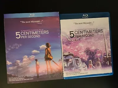 5 Centimeters Per Second Blu Ray Official Out Of Print Release Makoto Shinkai • $29.99