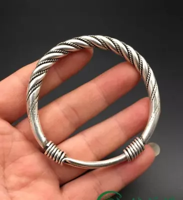 Collect Rare Miao Silver Twist Wire Bracelets 1 Piece • $15.99