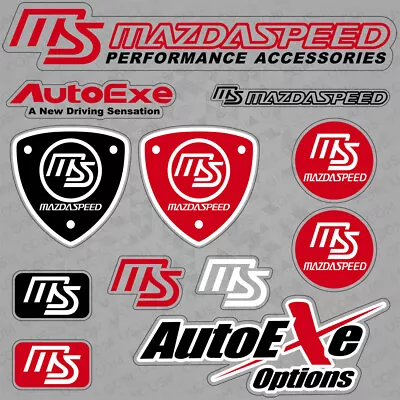 For Mazdaspeed Mazda Performance Autoexe Sport Car Sticker 3D Decal Logo Stripe • $9.99