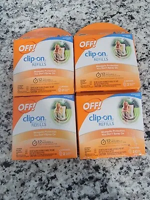 4 Packs OFF! Clip On Mosquito Repellent Refills 2 Refills Per Pack 8 Total • $38.99