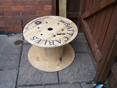 24 Inch 60cm Wooden Cable Drum Reel Plywood Project Table Industrial Worcester  • £13.50