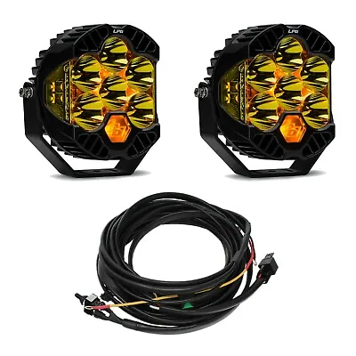 Baja Designs Amber LP6 Pro Pair 5000K LED Spot Pattern Lights/Toggle Harness  • $1097.85