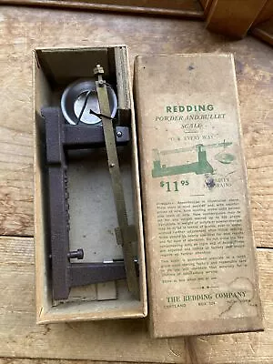 Vintage Redding Powder & Bullet Scale 325 Grains Capacity W/Original Box • $25