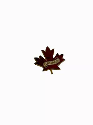 Enamel Pin Canada Red Maple Leaf • $6