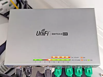 Ubiquiti Networks UniFi Switch 8 PORT GIGABIT POE FULLY MANAGED US-8-60W • $74.99