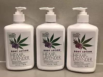 3x Natural Therapy Hemp & Lavender Reviving Body Lotion 16.9oz  - NEW • $34.99