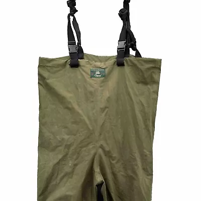 Vintage Orvis Chest Waders Adult Size XL Green Waterproof Neoprene Shoes Men's • $44.68