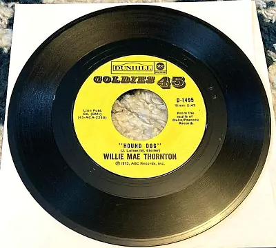 Willie Mae Thornton: Hound Dog/I Smell A Rat 45 Dunhill Goldies Classic G+ HEAR • $9.99