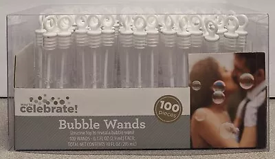 $22.99 • Buy Bubble Wand Favors For Wedding 94pc / Events/ Parties Simplicity Ring Wand     