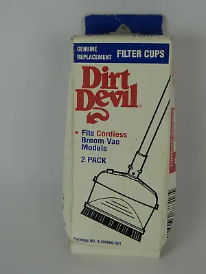 $5 • Buy Dirt Devil Replace Filter Cups Fits Cordless Broom Vac Models 2 Pack #3-200900-0