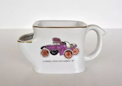 Vintage Ceramic Shaving Mug ~ 1901 Oldsmobile E Curved Dash Runabout • $20