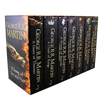 Game Of Thrones By George RR Martin 7 Books Box Set - Fiction - Paperback • £49.99